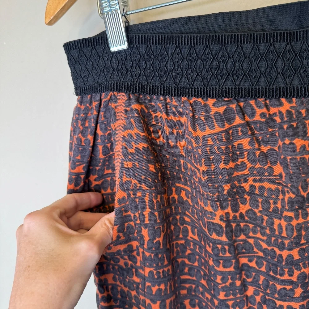 HEI HEI | Anthro Orange Mot Kiri Kiri AOP Retro Pullon Jogger Pant Trousers - Picture 4 of 12